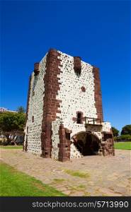 Torre del Conde Tower in sunny day at La Gomera island, Canary islands, Spain. It was built in 1450.