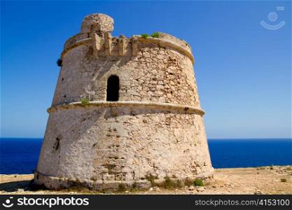 Torre des Garrovet tower in Babaria Cape Formentera balearic island