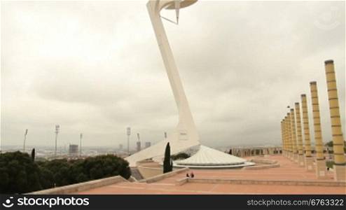 Torre Telef=nica auf dem OlympiagelSnde in Barcelona