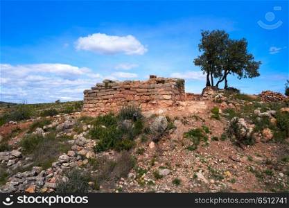 Torrejon de Gatova ruins from Iberians in Spain. Torrejon de Gatova ruins of Iberians in Spain from V to II century before Christ
