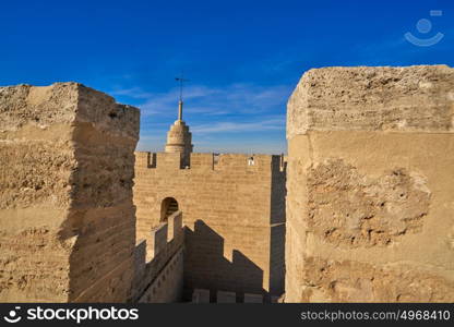 Torres de Serrano towers in Valencia old city door at spain