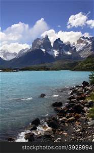 Torres del Paine National Park in Patagonia in southern Chile, South America