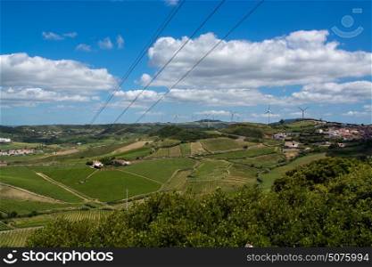 Torres Vedras Portugal. 18 May 2017.View of the agriculture fields inTorres Vedras.Torres Vedras, Portugal. photography by Ricardo Rocha.