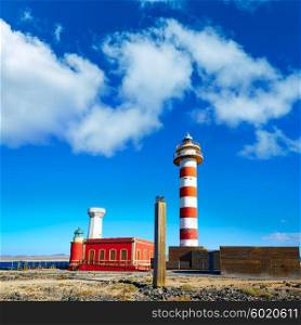 Toston lighthouse in El Cotillo at Fuerteventura Canary Islands