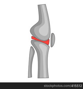 Knee replacement implant icon. Cartoon illustration of knee replacement ...