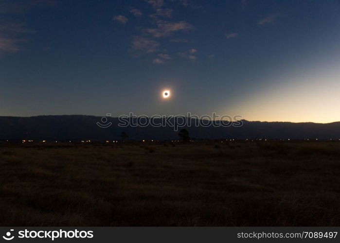 total sun eclipse seen from cordoba argentina