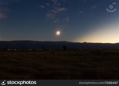 total sun eclipse seen from cordoba argentina