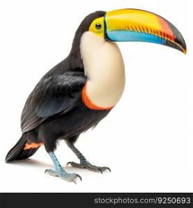 Toucan bird isolated. Illustration Generative AI
