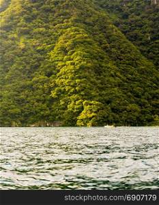 Tour boat on Lake Atitlan, Guatemala