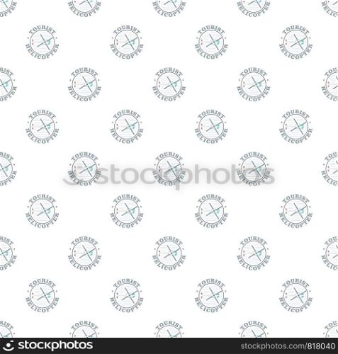 Tourist helicopter pattern seamless vector repeat for any web design. Tourist helicopter pattern seamless vector