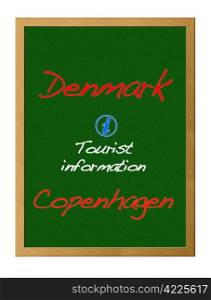 Tourist information, Denmark.