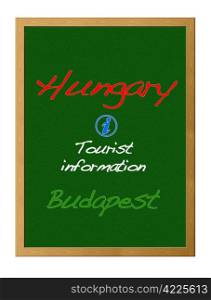 Tourist information, Hungary.
