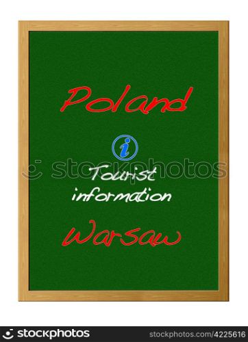 Tourist information, Poland.