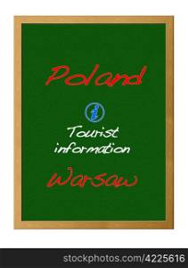 Tourist information, Poland.