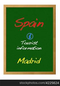 Tourist information, Spain.