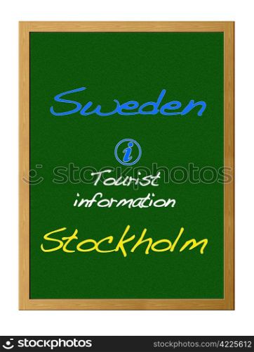 Tourist information, Sweden.
