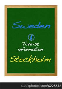 Tourist information, Sweden.