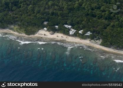 Tourist resort at the coast, Bay Islands, Honduras