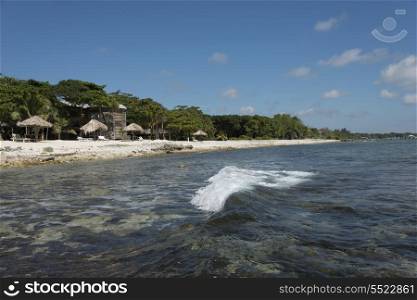 Tourist resort at the coast, Bay Islands, Honduras