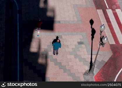 tourist walking around visiting Bilbao city, Spain, travel destinations