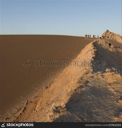Tourists at Valle de la Luna, San Pedro de Atacama, El Loa Province, Antofagasta Region, Chile