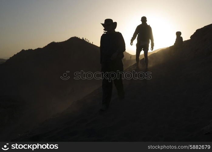 Tourists at Valle de la Luna, San Pedro de Atacama, El Loa Province, Antofagasta Region, Chile