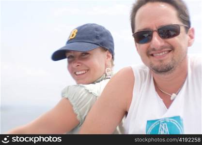 Tourists in Boat off Costa Rica