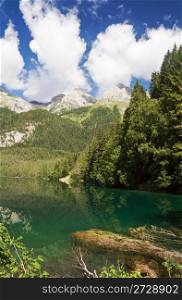 Tovel lake, Trentino, Italy
