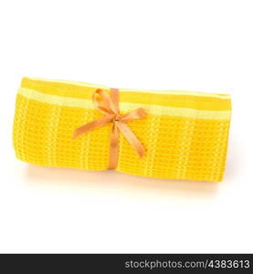 Towel roll isolated on white background