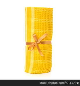 Towel roll isolated on white background