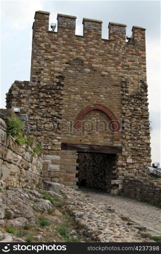 Tower and entrance of fortress Tsarevets, Veliko Tirnovo, Bulgaria