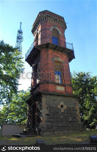 Tower at top of Kottmar mountain in Germany