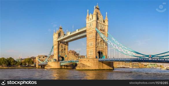 Tower Bridge in London in a beautiful summer day, England, United Kingdom