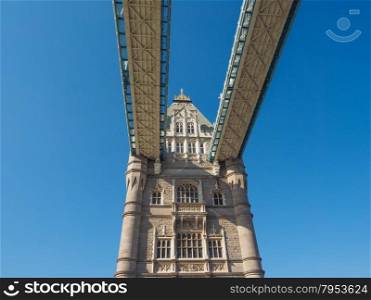 Tower Bridge in London. Tower Bridge on River Thames in London, UK
