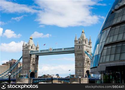 Tower Bridge, London UK in summer