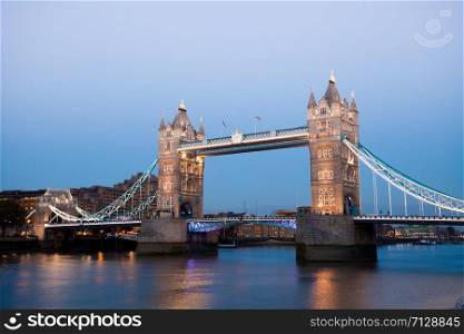 Tower Bridge twilight London, England, UK