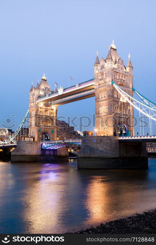 Tower Bridge twilight London, England, UK