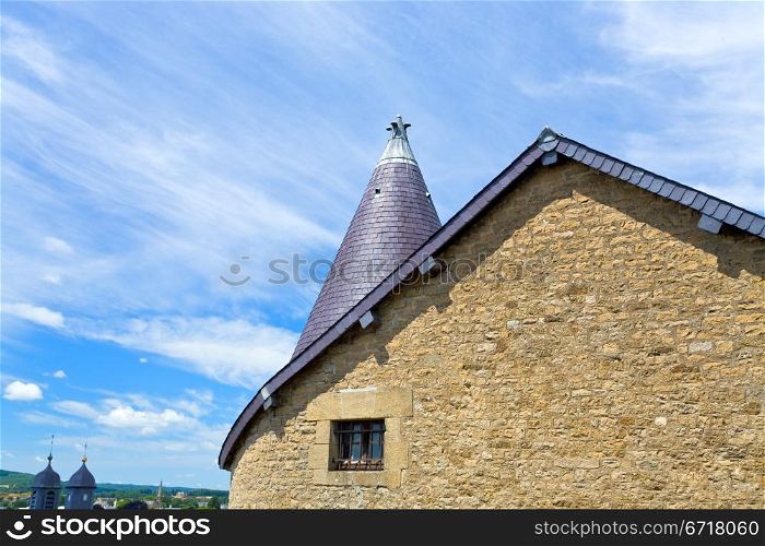 tower in medieval castle Sedan in France