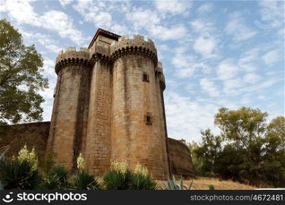 Tower of a castle located in the north of Spain