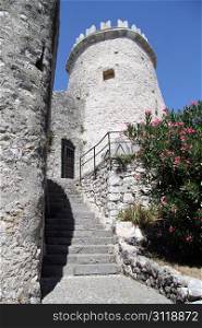 Tower of castle Trsat in Rijeka, Croatia