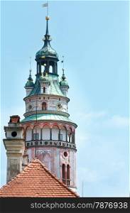 Tower of Cesky Krumlov Castle (Czech Republic). It dates back to 1240.