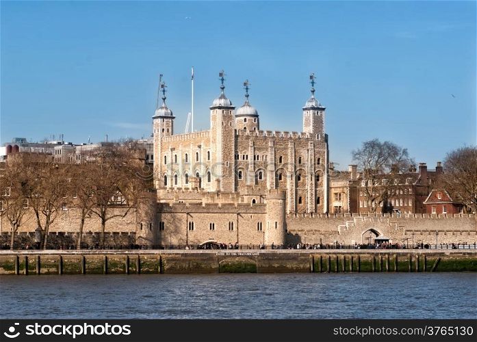Tower of London castle and prizon