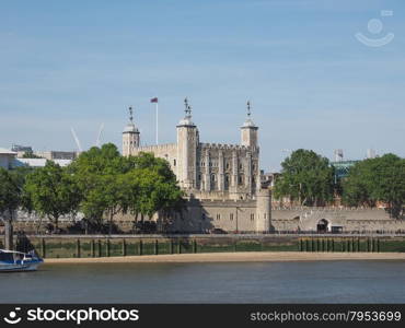 Tower of London. The Tower of London seen from River Thames in London, UK