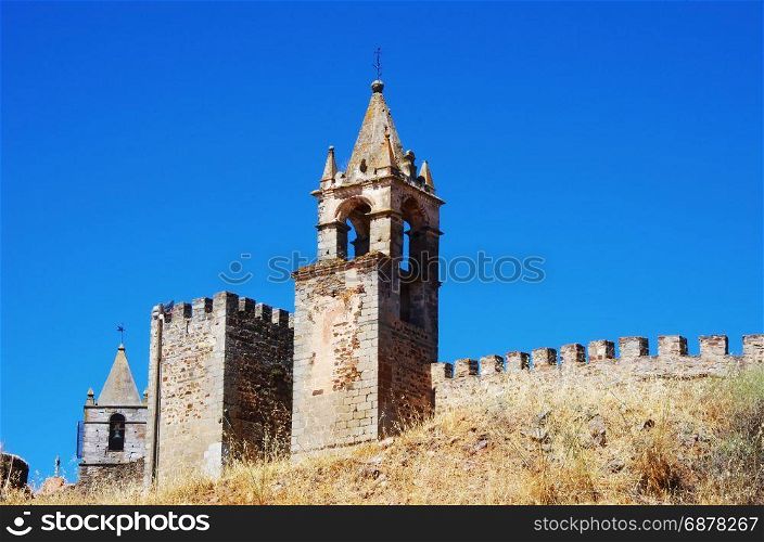 tower of Mourao castle, south of Portugal