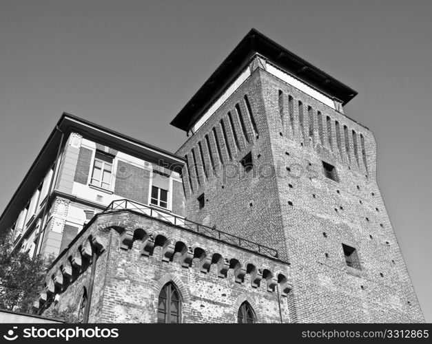 Tower of Settimo. Tower of Settimo Torinese ( Torre Medievale ) medieval castle near Turin