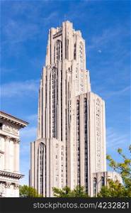 Tower of the Cathedral of Learning at University of Pittsburgh
