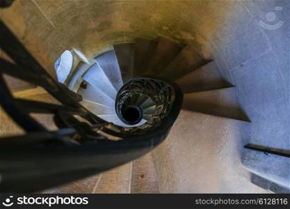 Tower stairs in Quinta da Regaleira, Sintra, Portugal&#xA;