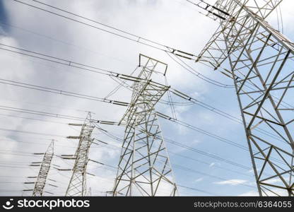 towers for power transmission lines high voltage