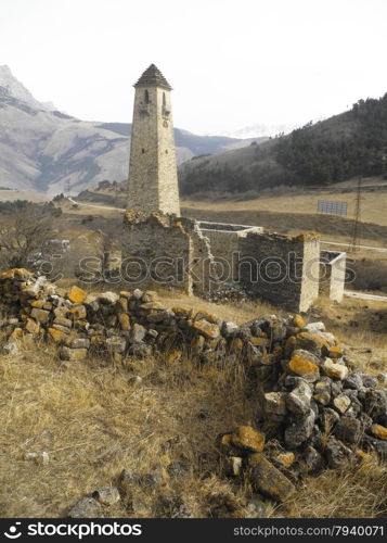 Towers Of Ingushetia. Ancient Architecture And Ruins