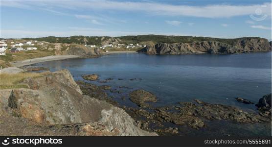 Town along the coast, Twillingate, North Twillingate Island, Newfoundland And Labrador, Canada